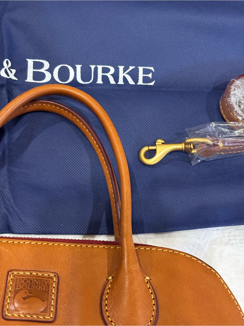 Dooney & Bourke Large Domed Florentine Leather in Natural - Picture 4 of 10